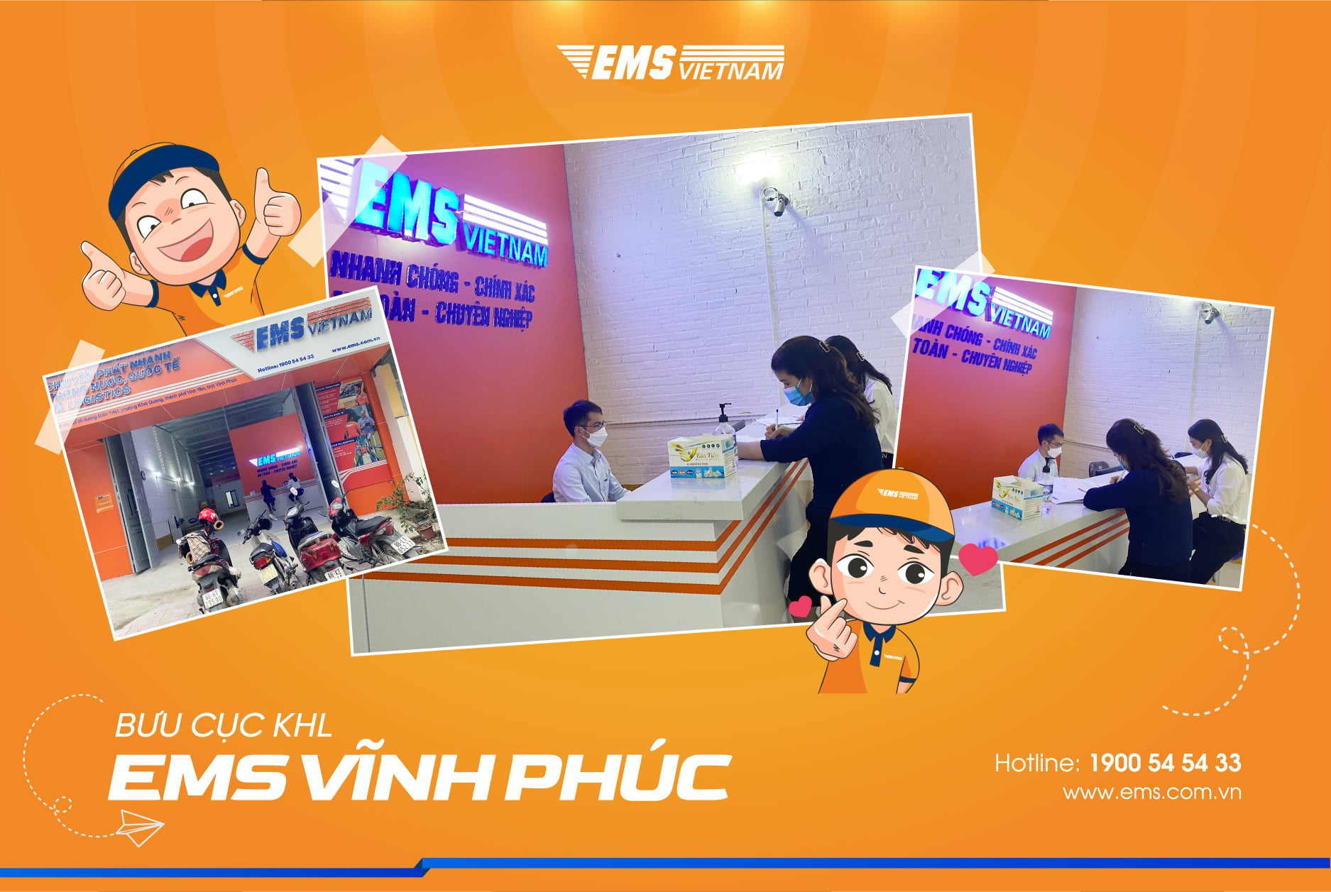 EMS EMS Việt Nam khai trương bưu cục phục vụ Khách hàng lớn tại Vĩnh Phúc
