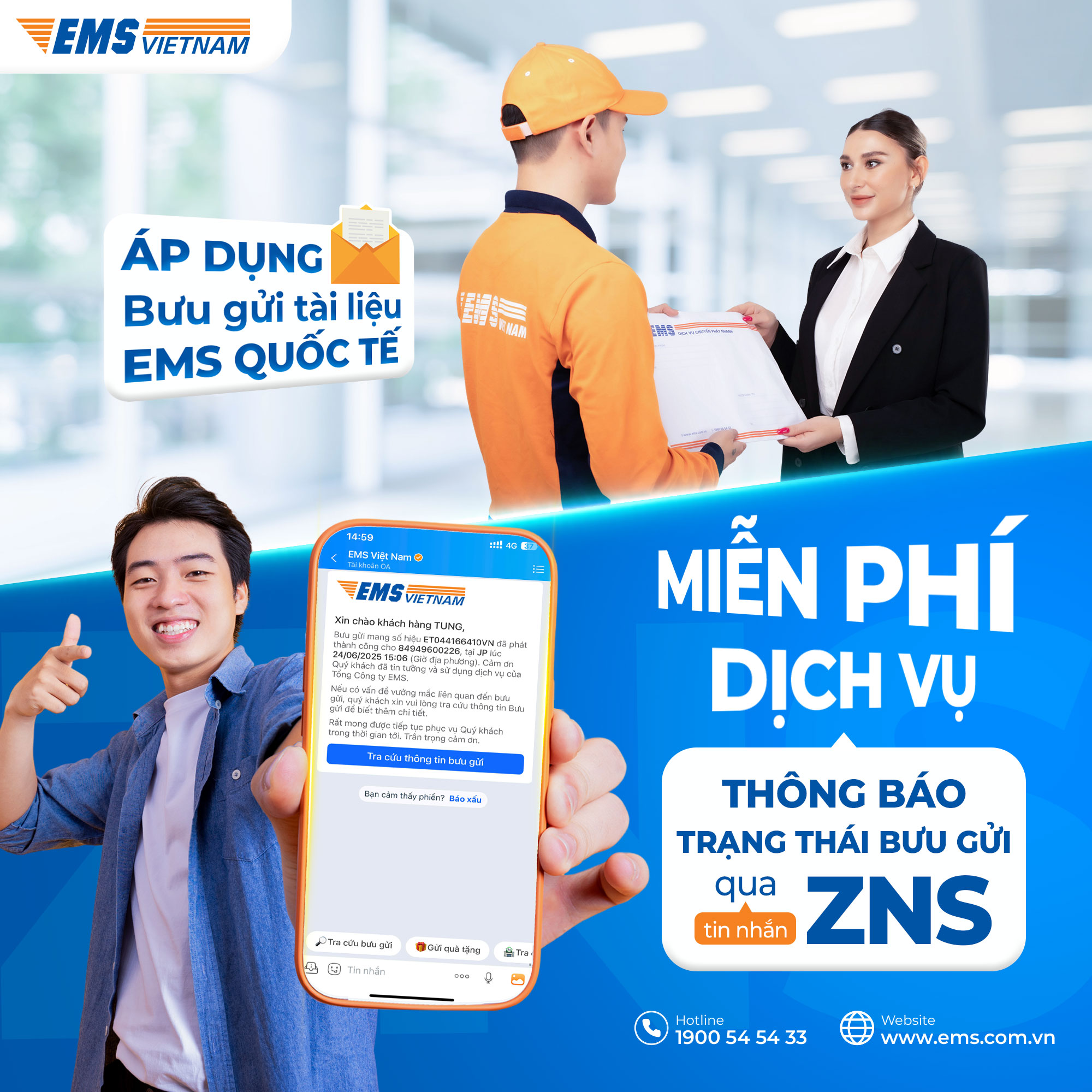 EMS | EMS Việt Nam ra mắt tiện ích mới MIỄN PHÍ: tự động cập nhật hành ...
